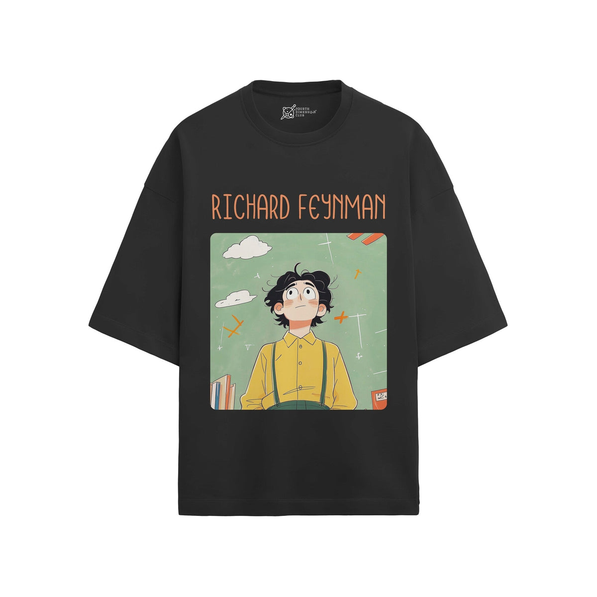 Richard Feynman Oversized French Terry T-Shirt