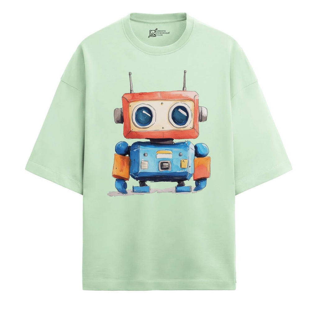 Rusty Oversized French Terry T-Shirt — jade
