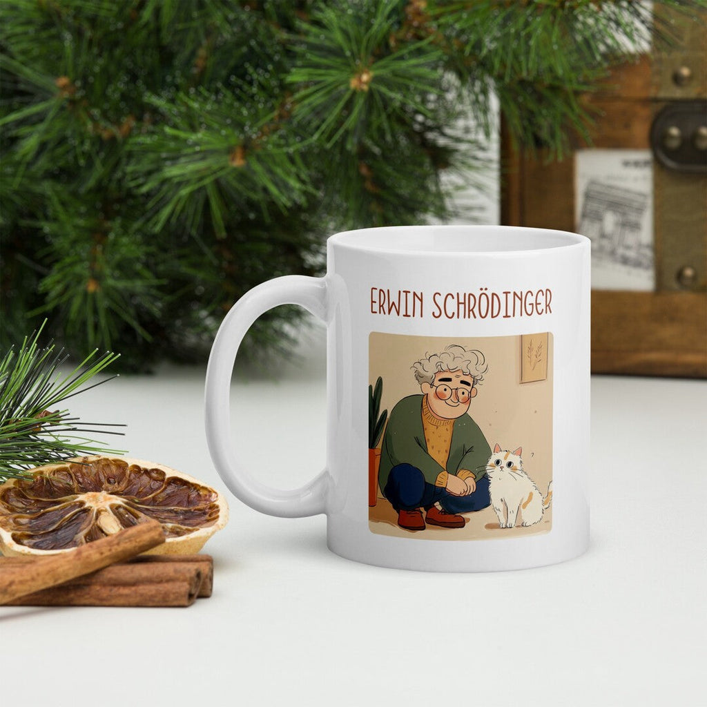 Erwin Schrödinger Coffee Mug — front view
