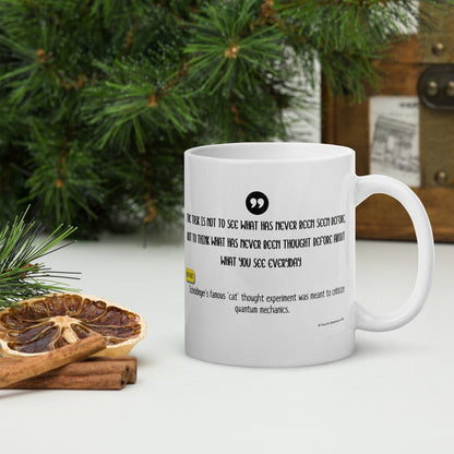 Erwin Schrödinger Coffee Mug #GeniusDoodles
