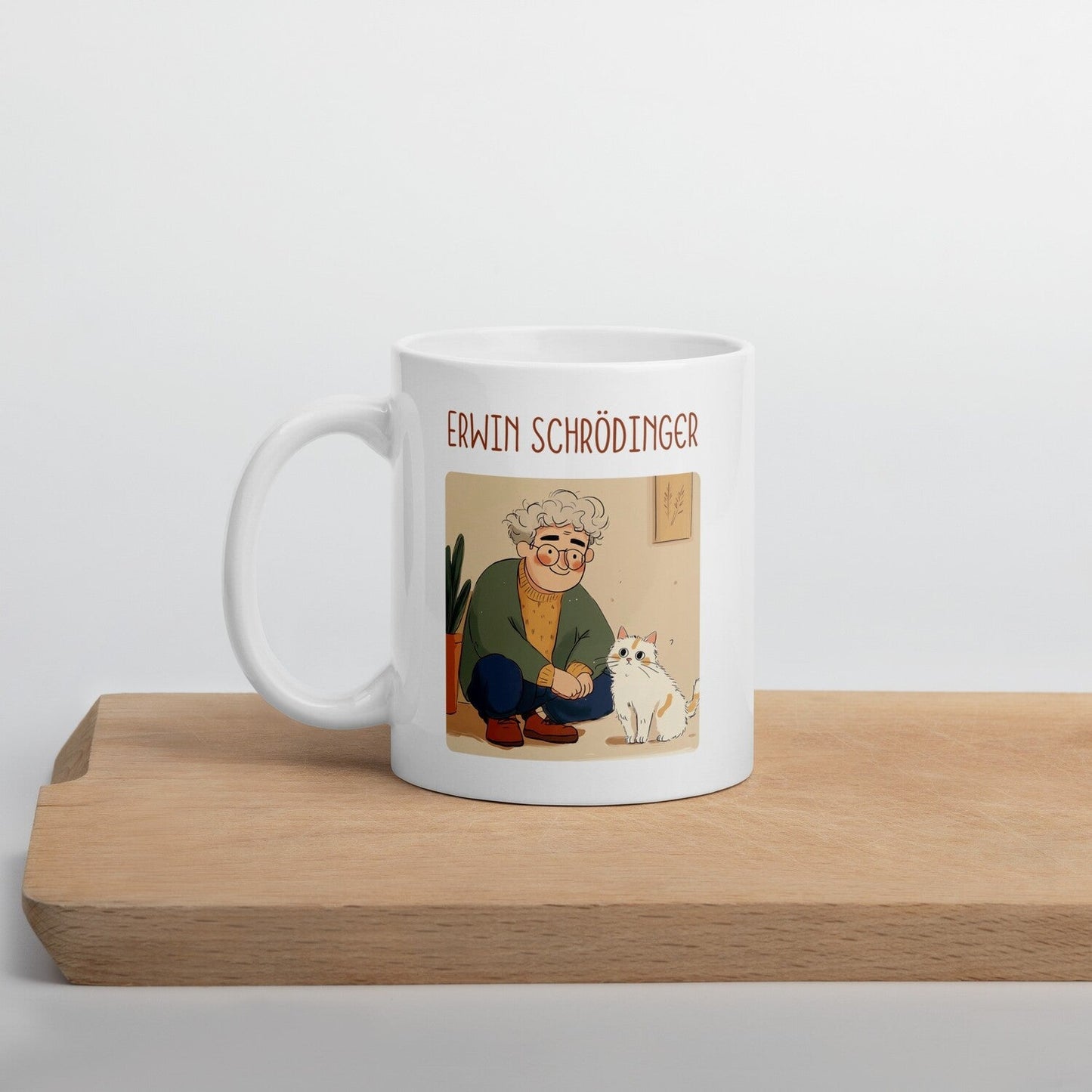 Erwin Schrödinger Coffee Mug #GeniusDoodles