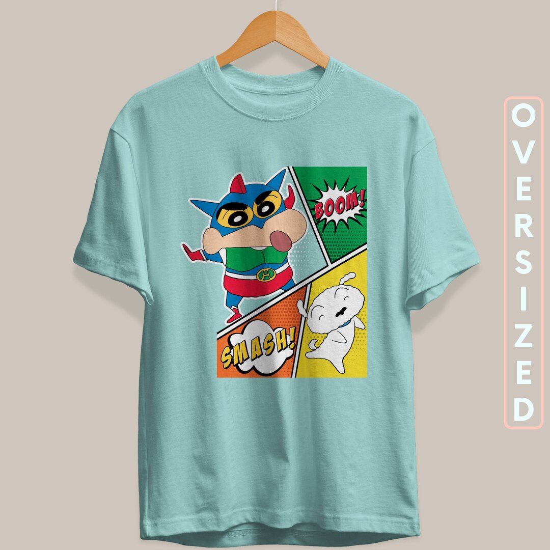 Shinchan Comic Unisex Oversized T-Shirt #Shinchan