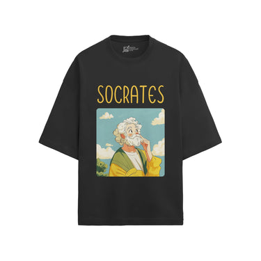 Socrates Oversized French Terry T-Shirt #GeniusDoodles