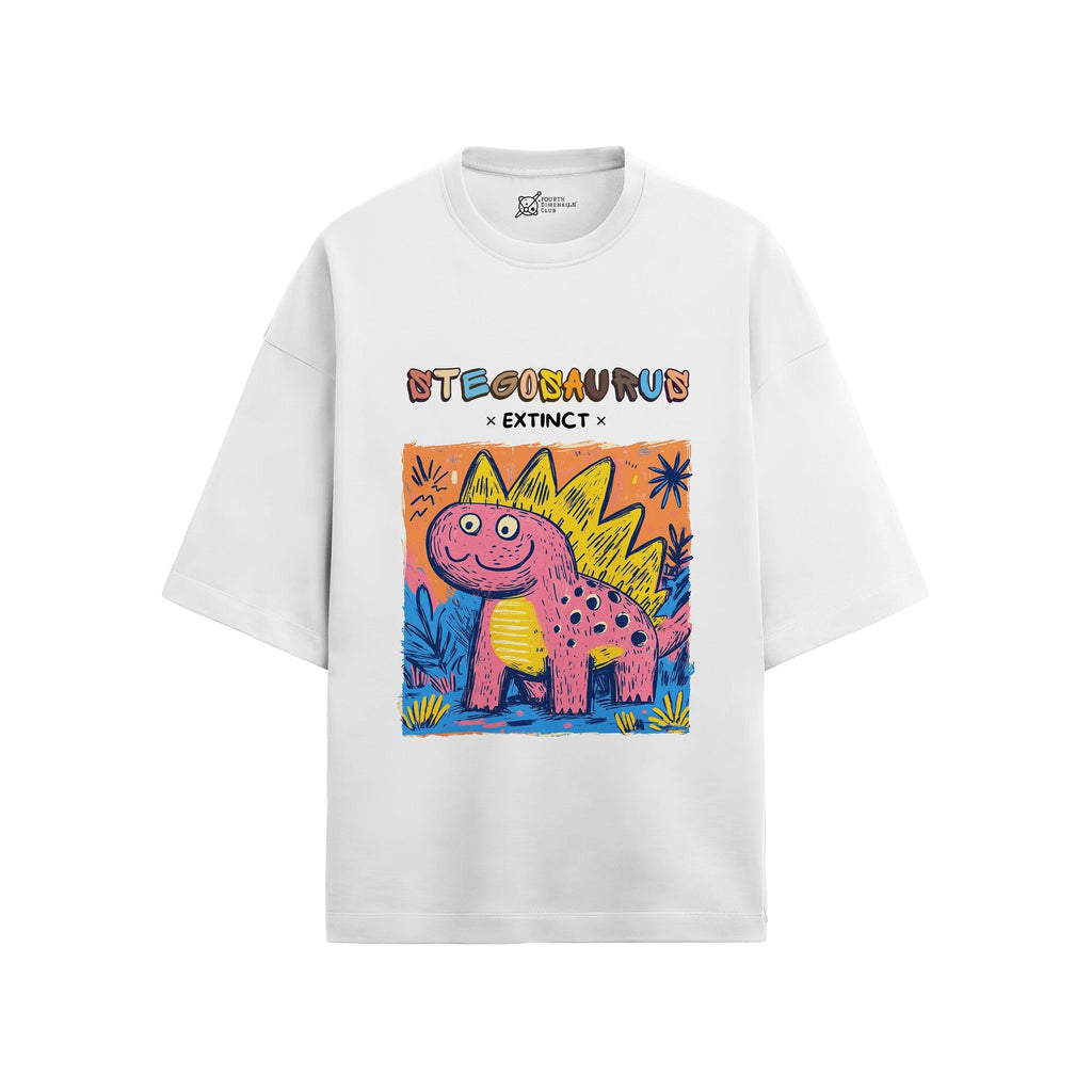 Stegosaurus Oversized French Terry T-Shirt