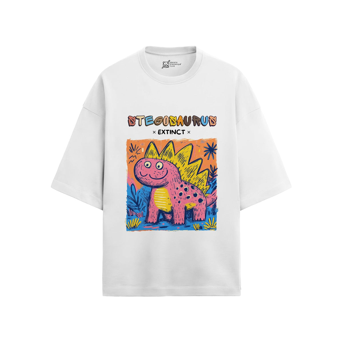 Stegosaurus Oversized French Terry T-Shirt