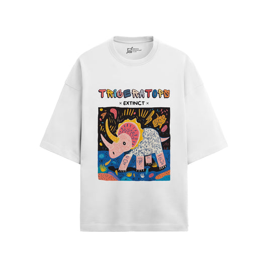 Triceratops Oversized French Terry T-Shirt #AncientArchives