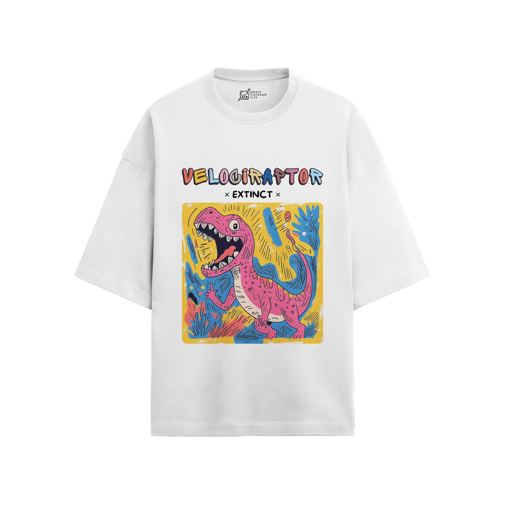 Velociraptor Oversized French Terry T-Shirt