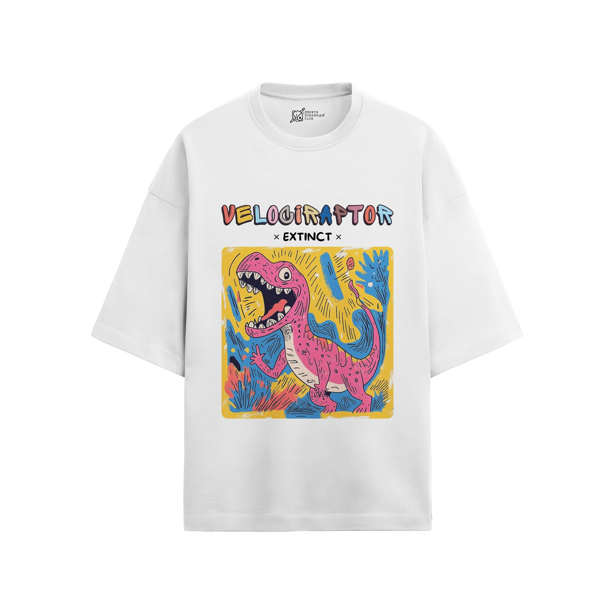 Velociraptor Oversized French Terry T-Shirt