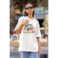 Woah Face Unisex Oversized T-Shirt — White