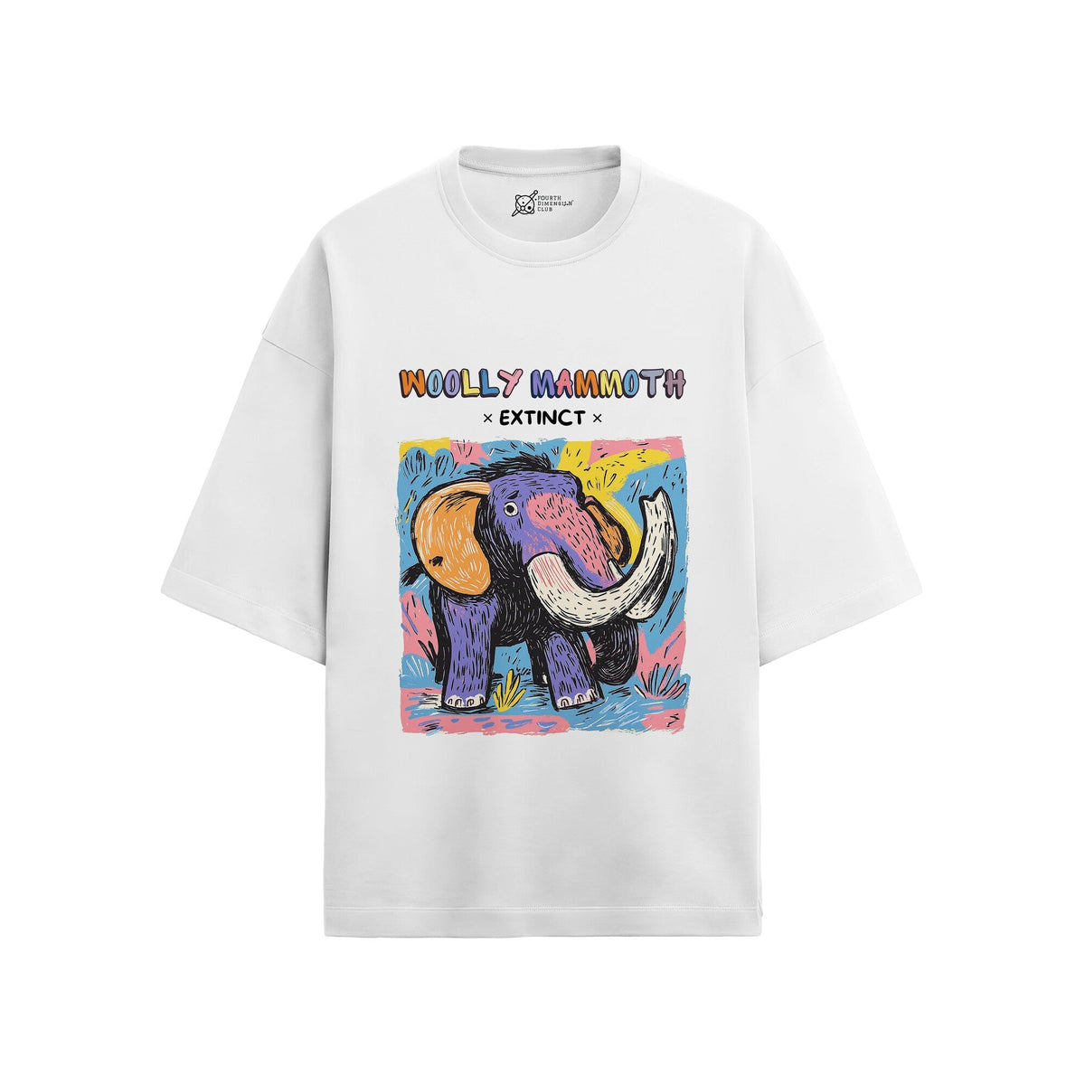 Woolly Mammoth Oversized French Terry T-Shirt