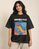 Mosasaurus Acid Wash Oversized T-Shirt #AncientArchives