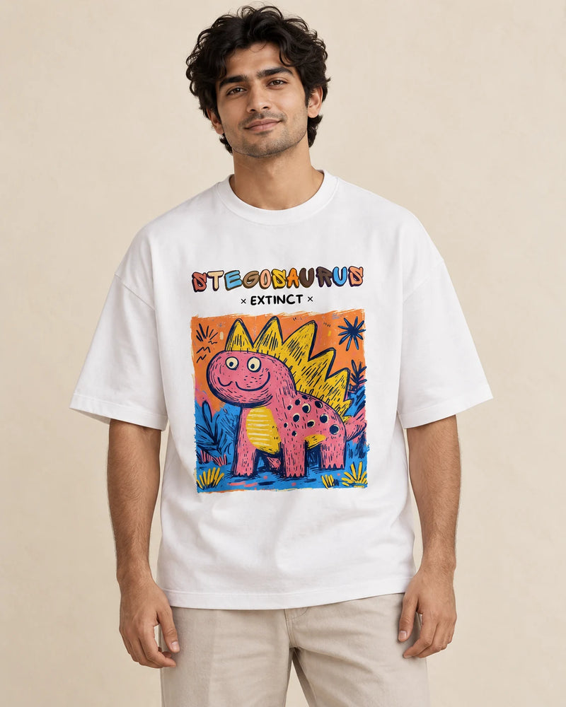 Stegosaurus Oversized French Terry T-Shirt #AncientArchives