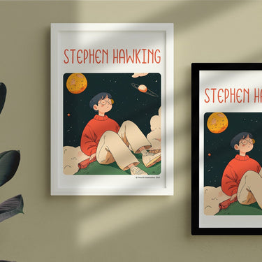 Stephen Hawking Framed Poster #GeniusDoodles