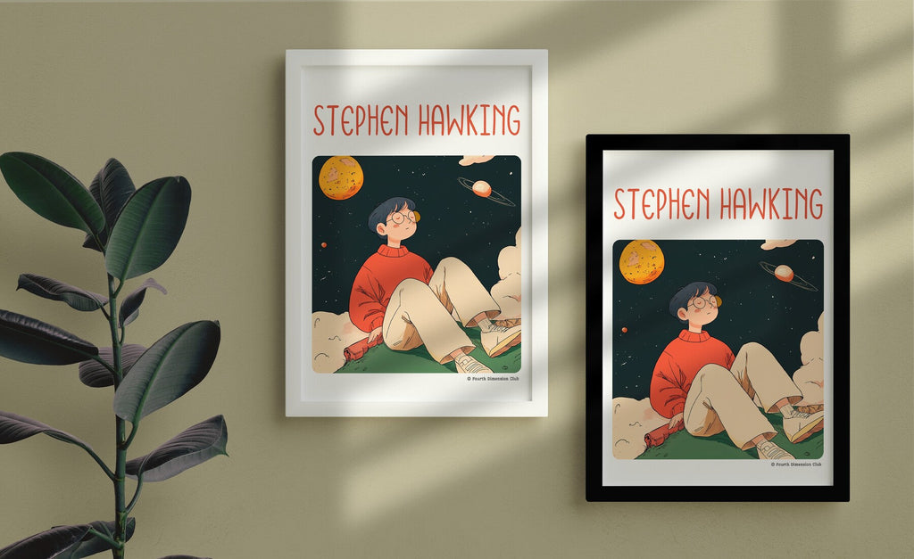 Stephen Hawking Framed Poster — front view