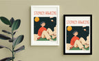 Stephen Hawking Framed Poster — back view