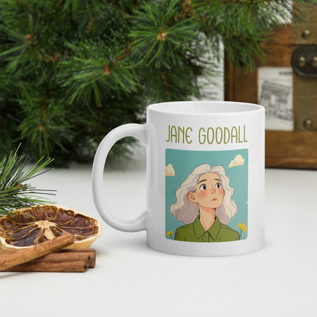Jane Goodall Coffee Mug — front view