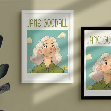 Jane Goodall Framed Poster #GeniusDoodles