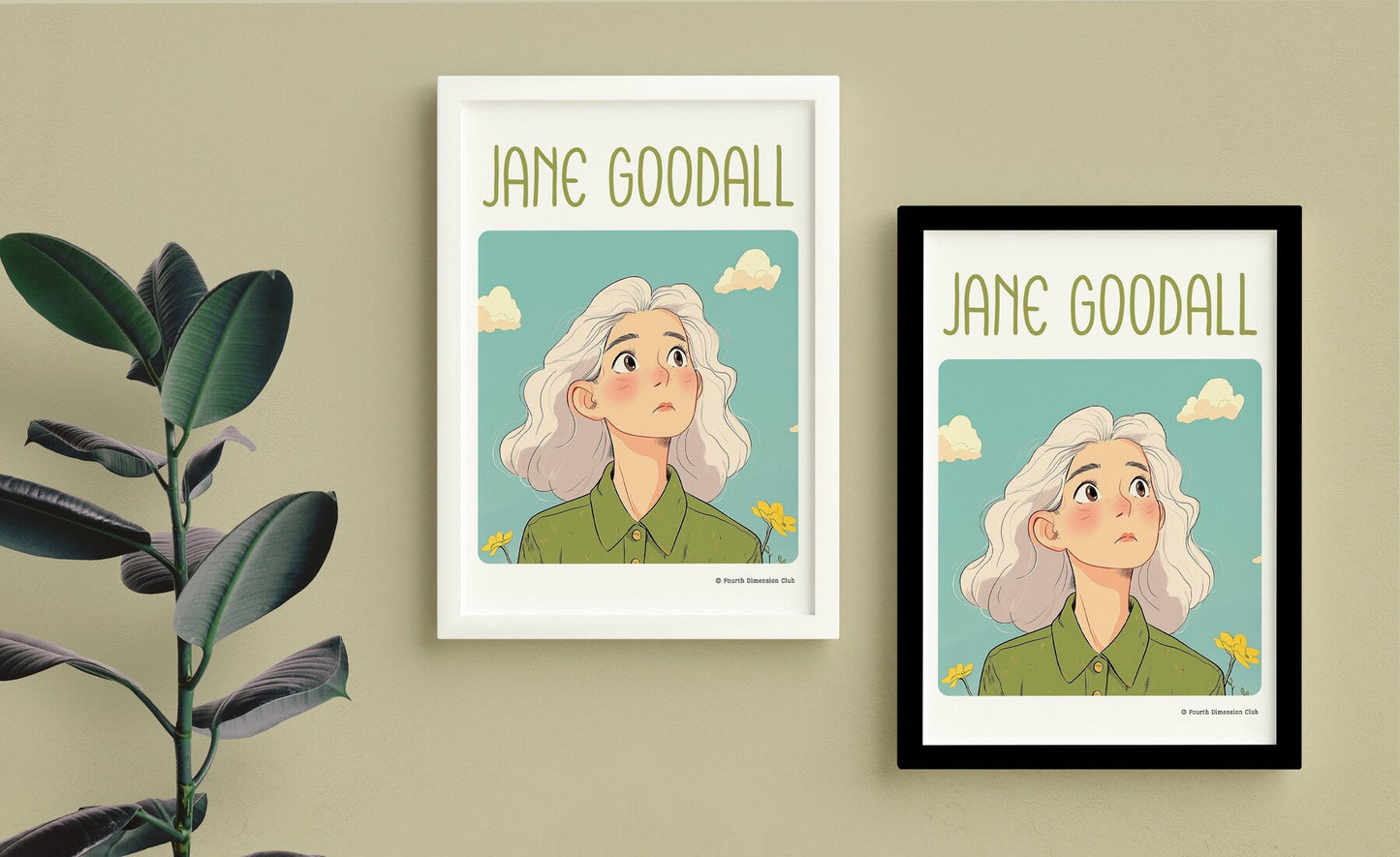 Jane Goodall Framed Poster #GeniusDoodles