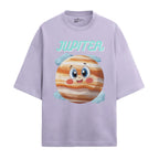 Jupiter Oversized French Terry T-Shirt — lavender