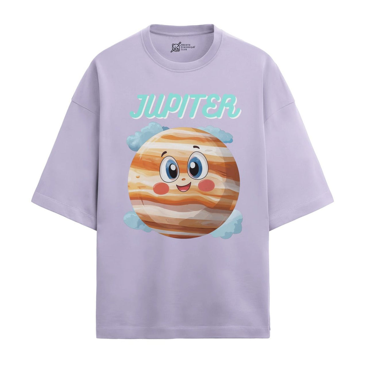 Jupiter Oversized French Terry T-Shirt — lavender