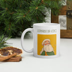 Leonardo da Vinci Coffee Mug — front view