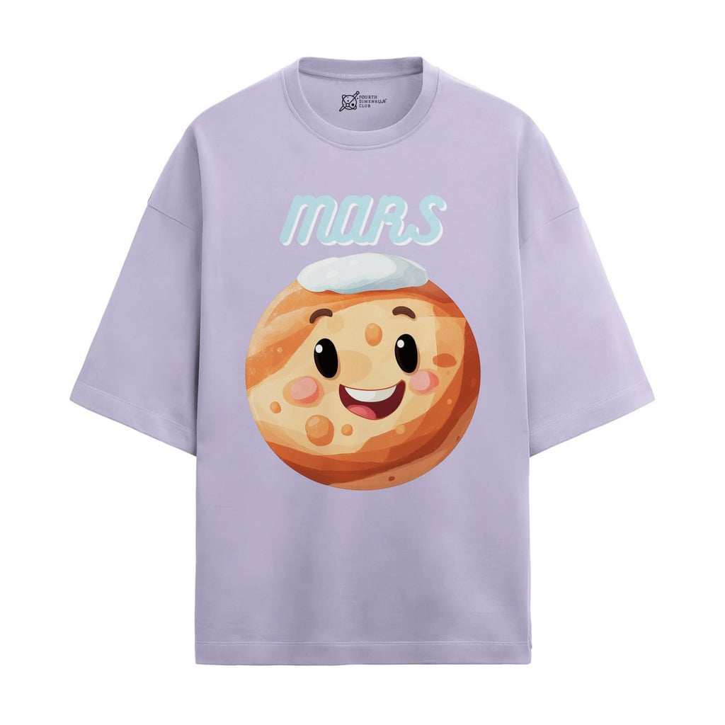 Mars Oversized French Terry T-Shirt — lavender