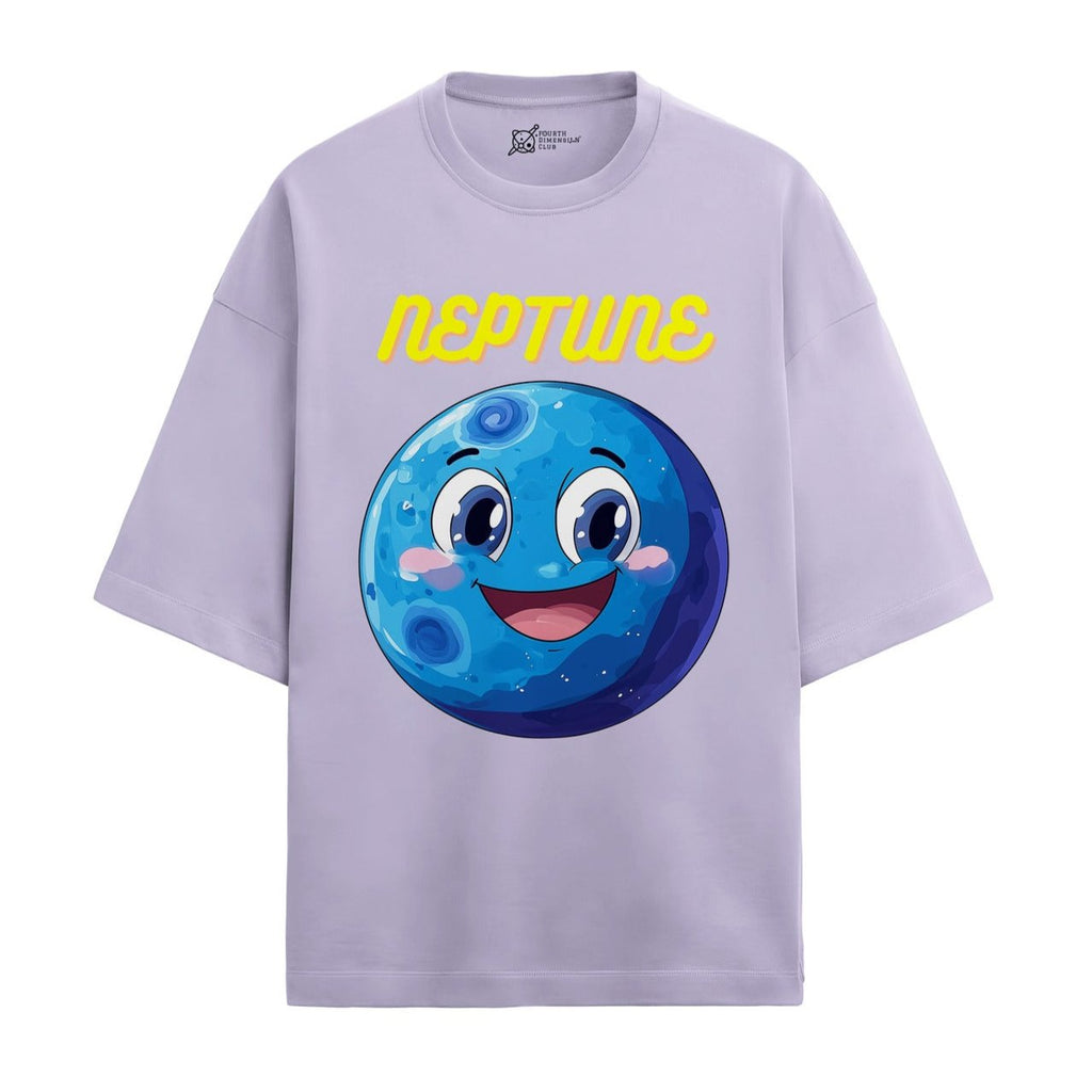 Neptune Oversized French Terry T-Shirt — lavender