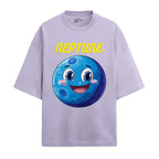 Neptune Oversized French Terry T-Shirt — lavender