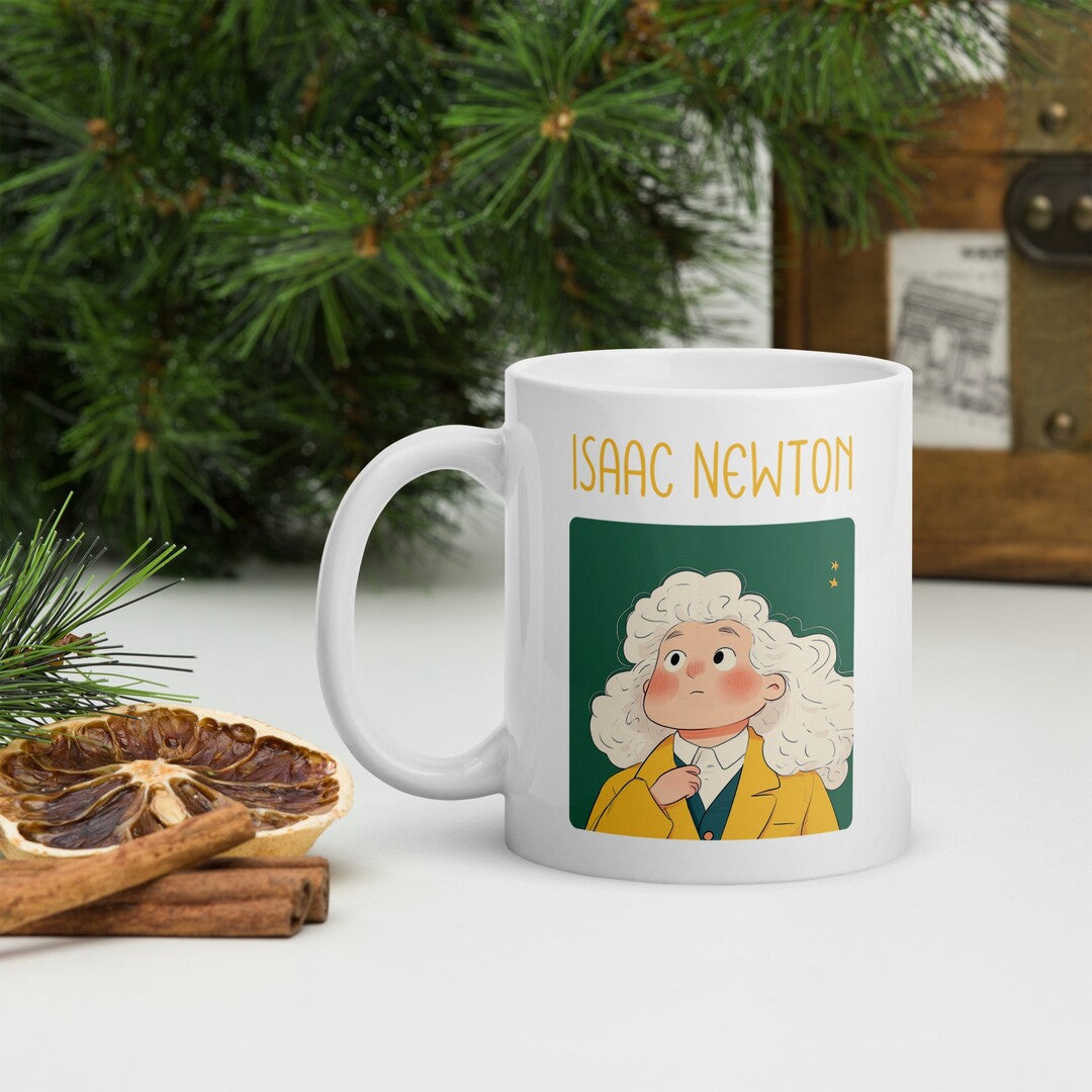 Isaac Newton Coffee Mug — front view