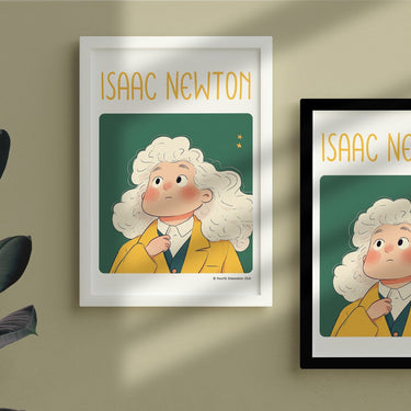 Isaac Newton Framed Poster #GeniusDoodles