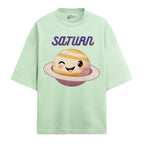 Saturn Oversized French Terry T-Shirt — jade
