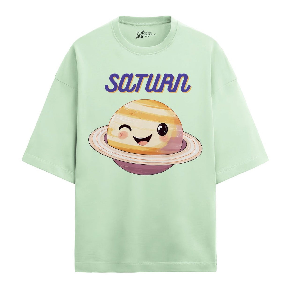 Saturn Oversized French Terry T-Shirt — jade
