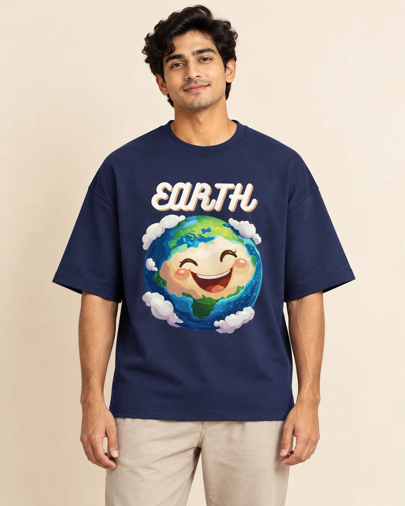Earth Oversized French Terry T-Shirt #StellarSquad