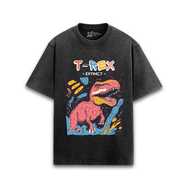 T-Rex Acid Wash Oversized T-Shirt #AncientArchives