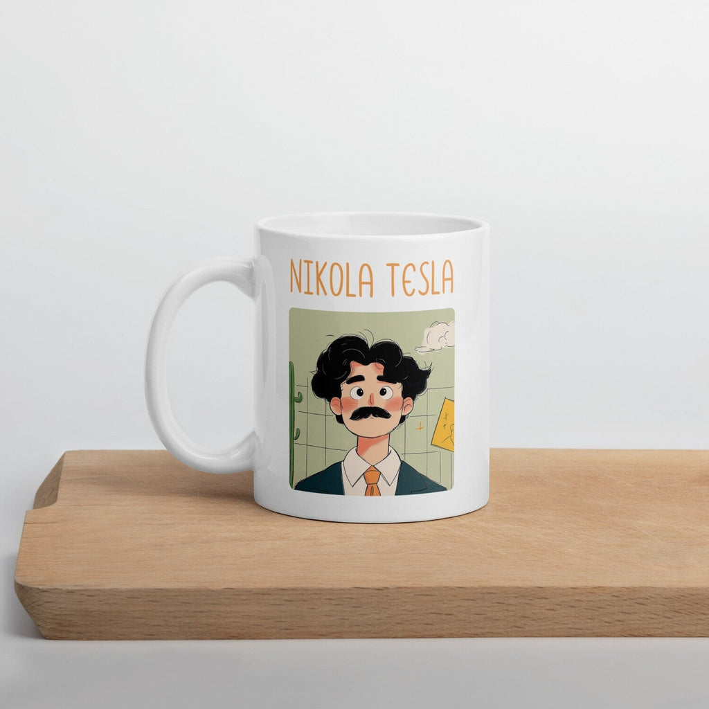 Nikola Tesla Coffee Mug — back view