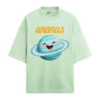 Uranus Oversized French Terry T-Shirt — jade