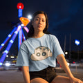 Yummy Face Unisex Oversized T-Shirt — Light Blue