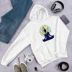 Yoga Energy Unisex Hooded Sweatshirt — White
