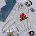 Jurassic Pug Unisex Hooded Sweatshirt — Grey