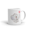Cute Baby Elephant Coffee Mug — front view