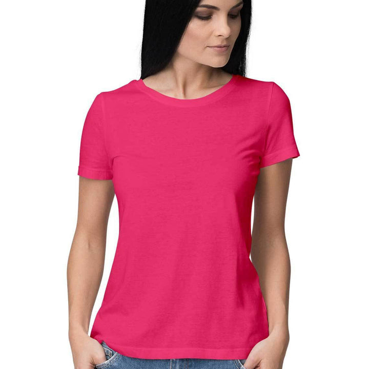 Women's Plain Half Sleeve T-Shirt