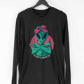 Alien Gangsta Full Sleeve T-Shirt — Black