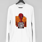 Straight Outta Mars Full Sleeve T-Shirt — White