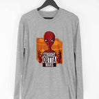 Straight Outta Mars Full Sleeve T-Shirt — Melange Grey