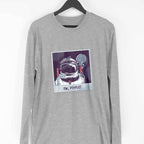 Ew, People Full Sleeve T-Shirt — Melange Grey
