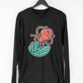 Aquarius Zodiac Full Sleeve T-Shirt — Black