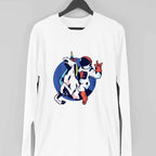 Astronaut Unicorn Full Sleeve T-Shirt — White