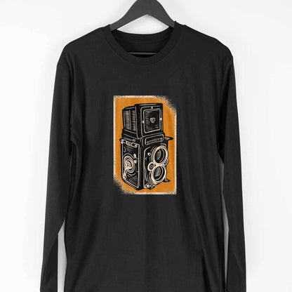 Vintage Rolleiflex Camera Full Sleeve T-Shirt