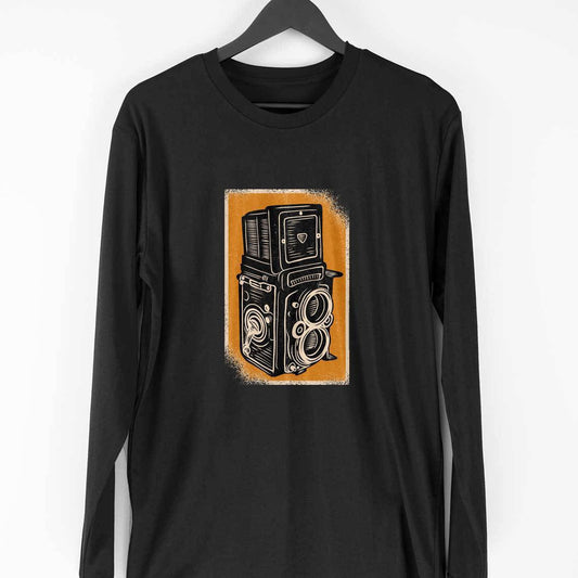 Vintage Rolleiflex Camera Full Sleeve T-Shirt