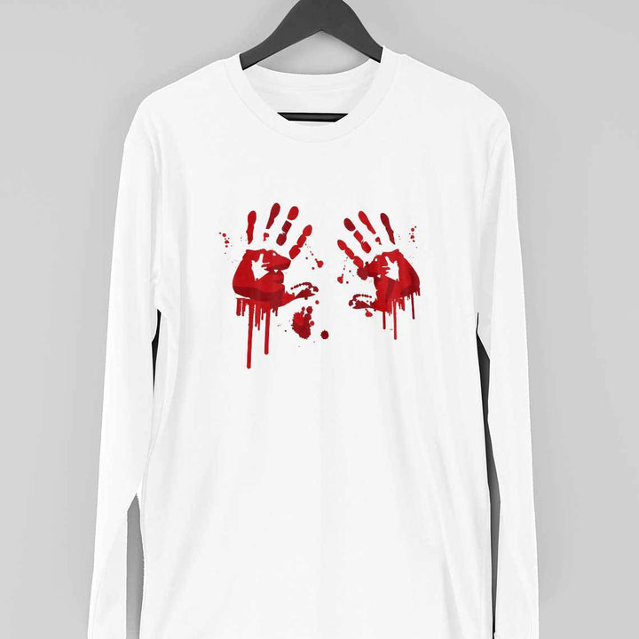 Blood Stains Full Sleeve T-Shirt
